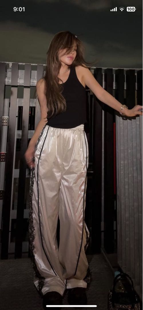 グラムリップスレースパンツ　ホワイト