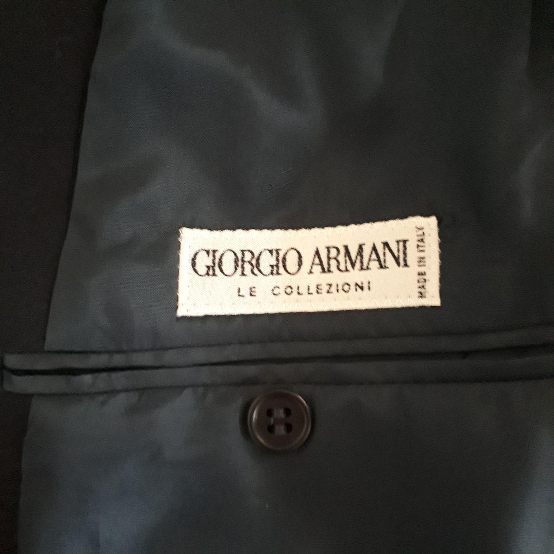 アルマーニ コレツォーニ　スタンドカラー　ジャケット　46　ネイビー
