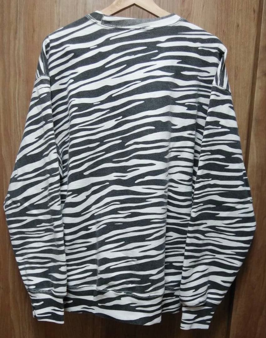 キムタク着 Supreme Box Logo Crewneck Zebra L