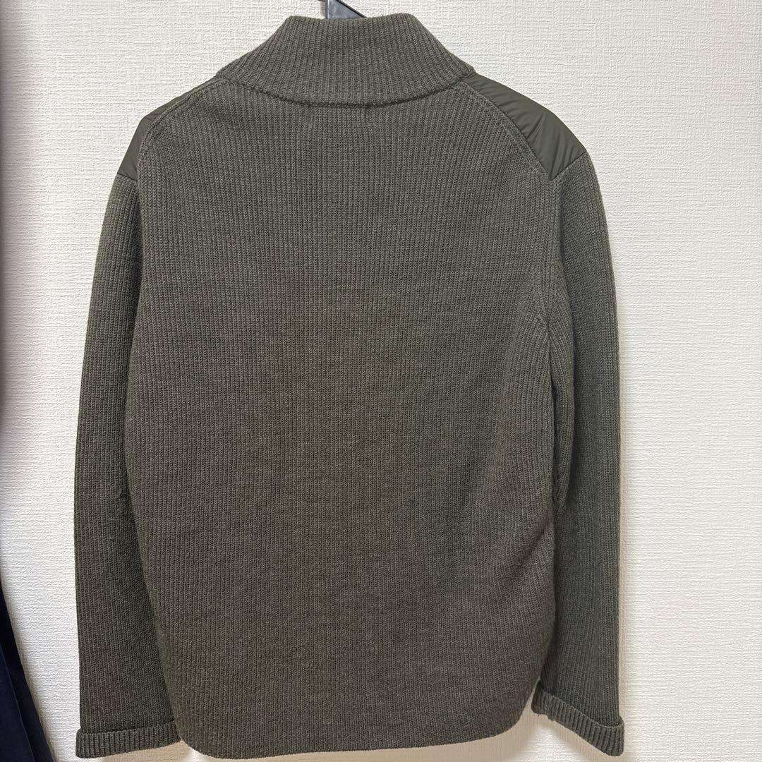 バーニーズニューヨーク　カーキ切替ダウンジャケット