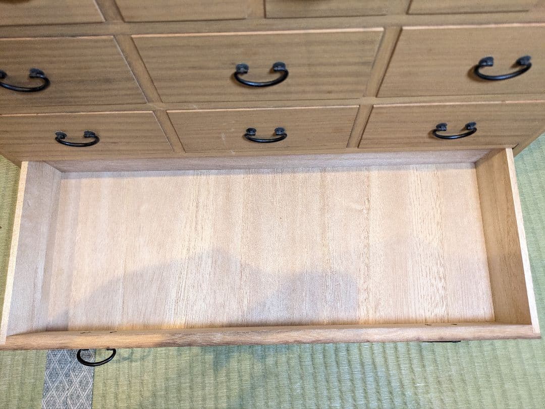 薬箪笥 収納棚 昭和 レトロ 桐材 25杯 多段