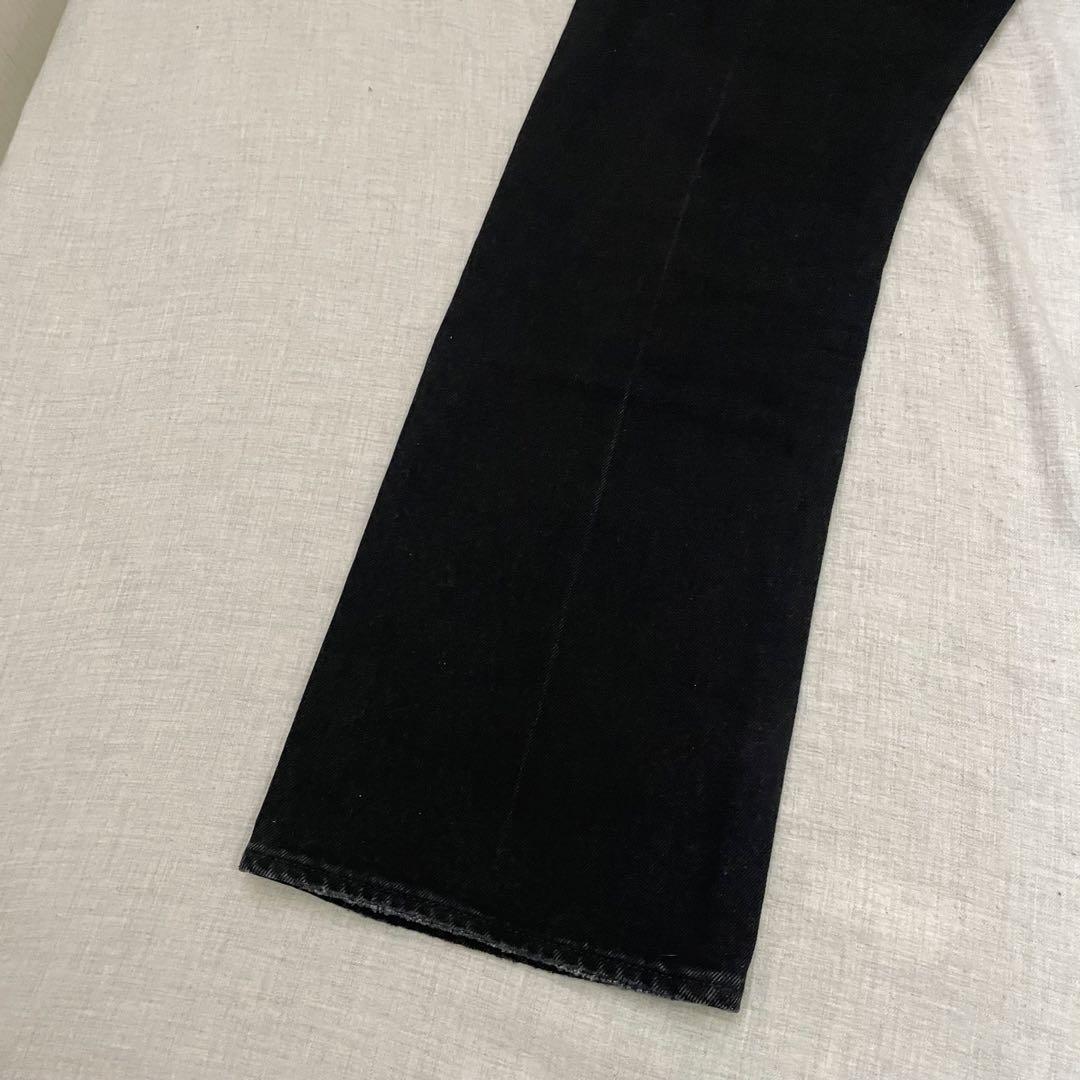 【美品】リーバイス エディフィス 別注 517 ブラックW32 フレアパンツ