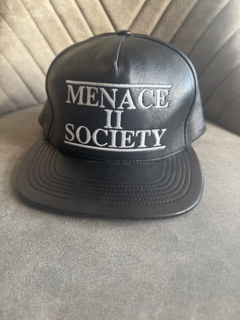 希少 MENACE II SOCIETY キャップ ブラック