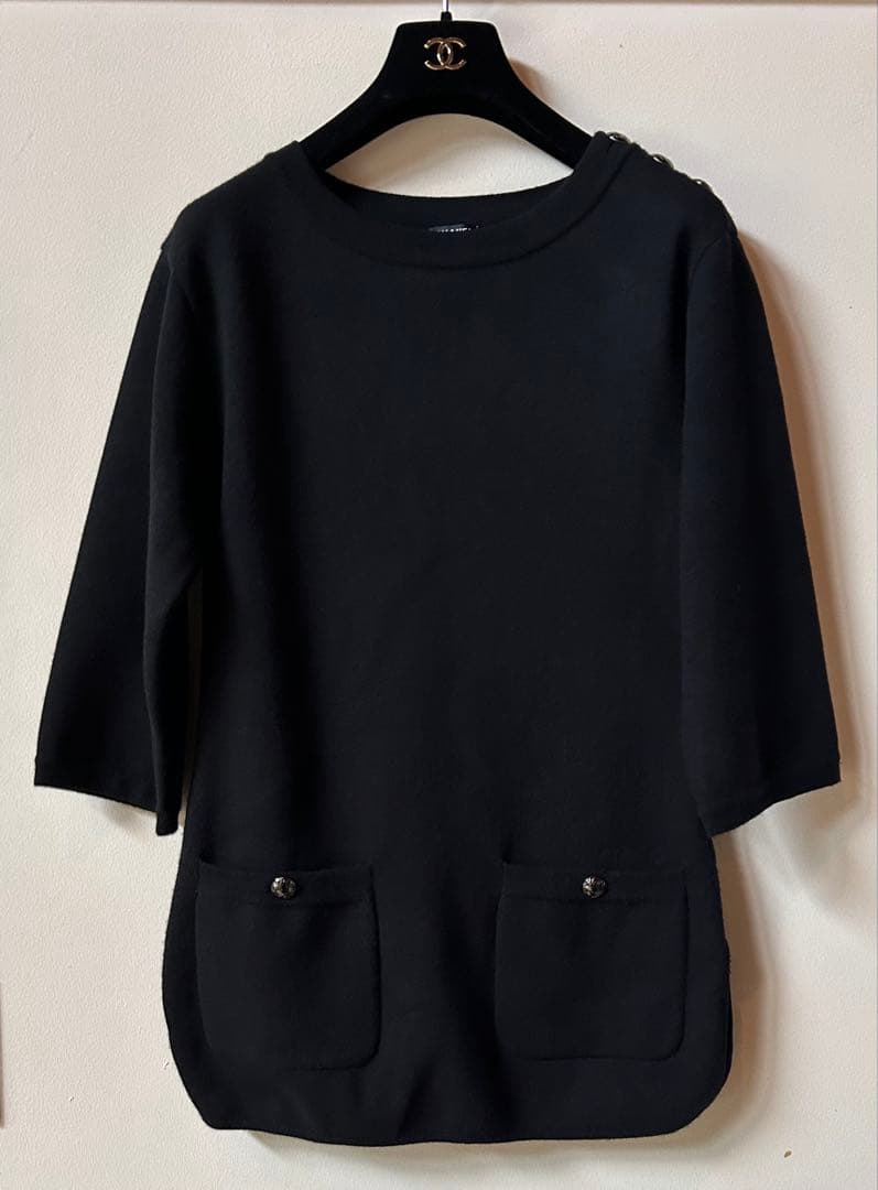 CHANELシャネル　ニットチュニック　34