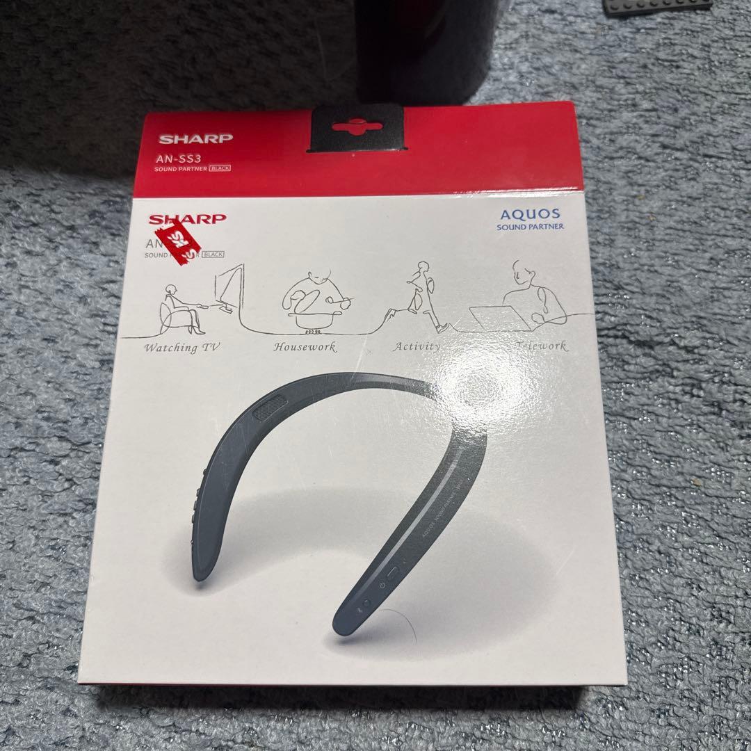 様SHARP ネックスピーカー AN-SS3 ブラック