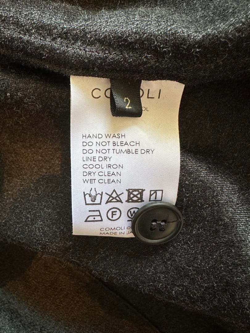 COMOLI 22ss ウールシルクセットアップ