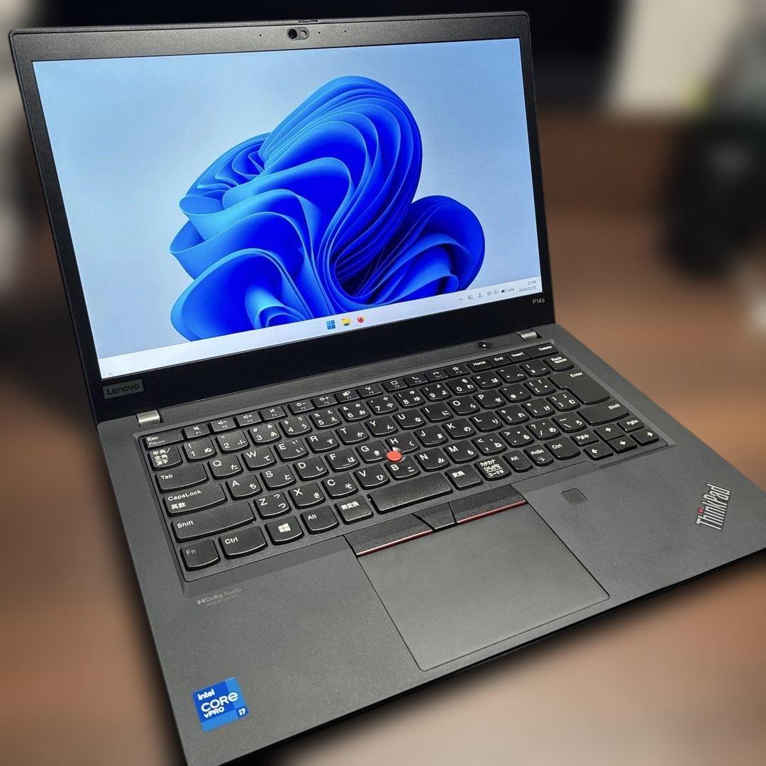 Windowsノート本体 ThinkPad P14s Gen 2 i7 RAM:32GB SSD:1TB
