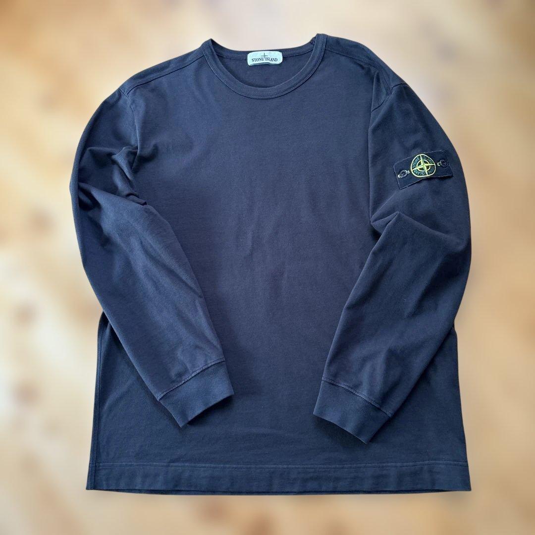 STONE  ブラック ロングスリーブ Tシャツ