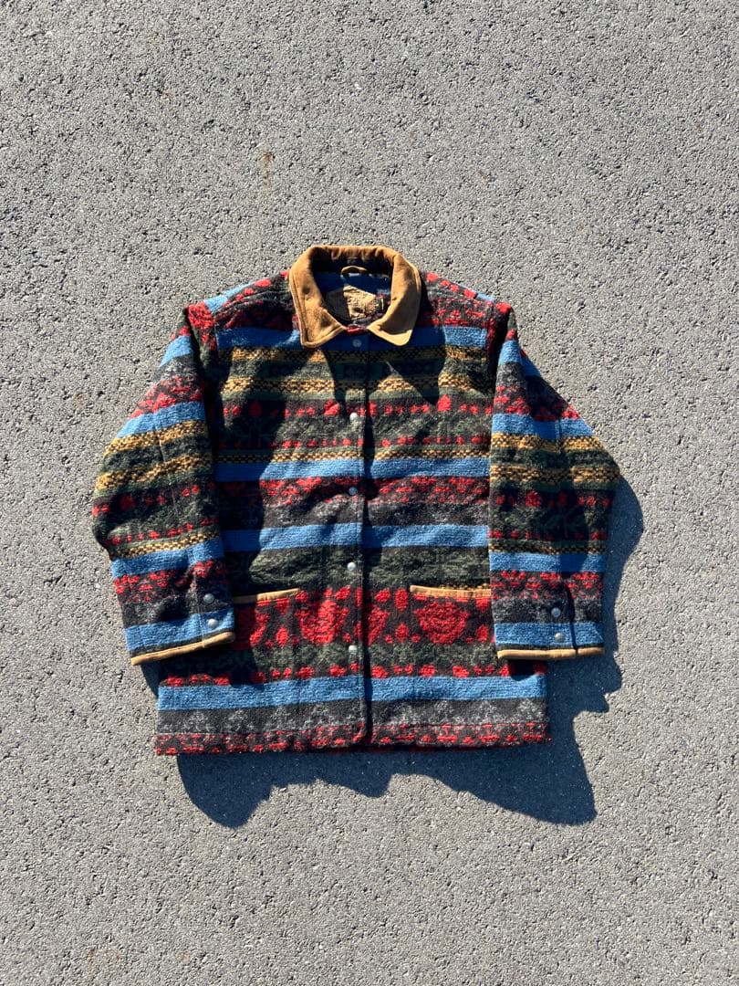 80s～90s Woolrich カバーオール ネイティブ柄 USA製