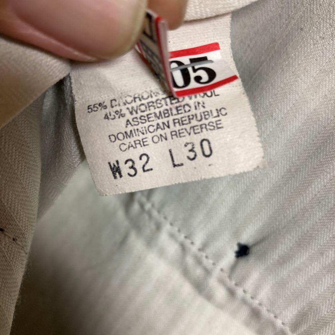 90's SLATES LEVI'S 2タックウールスラックス w32 usa製