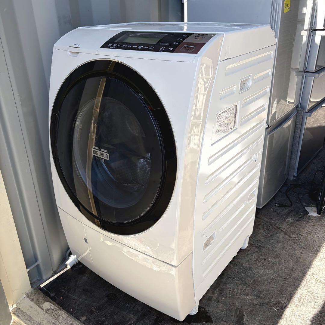 取付無料！完動品！日立熱乾燥搭載！スタンダードタイプ 11kgドラム式洗濯機