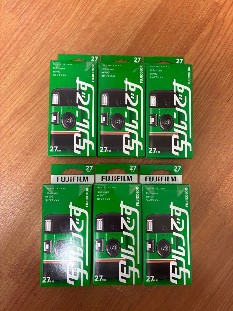 写ルンです　新パッケージ　 27枚撮り　6個セット　使用期限2027.07と04