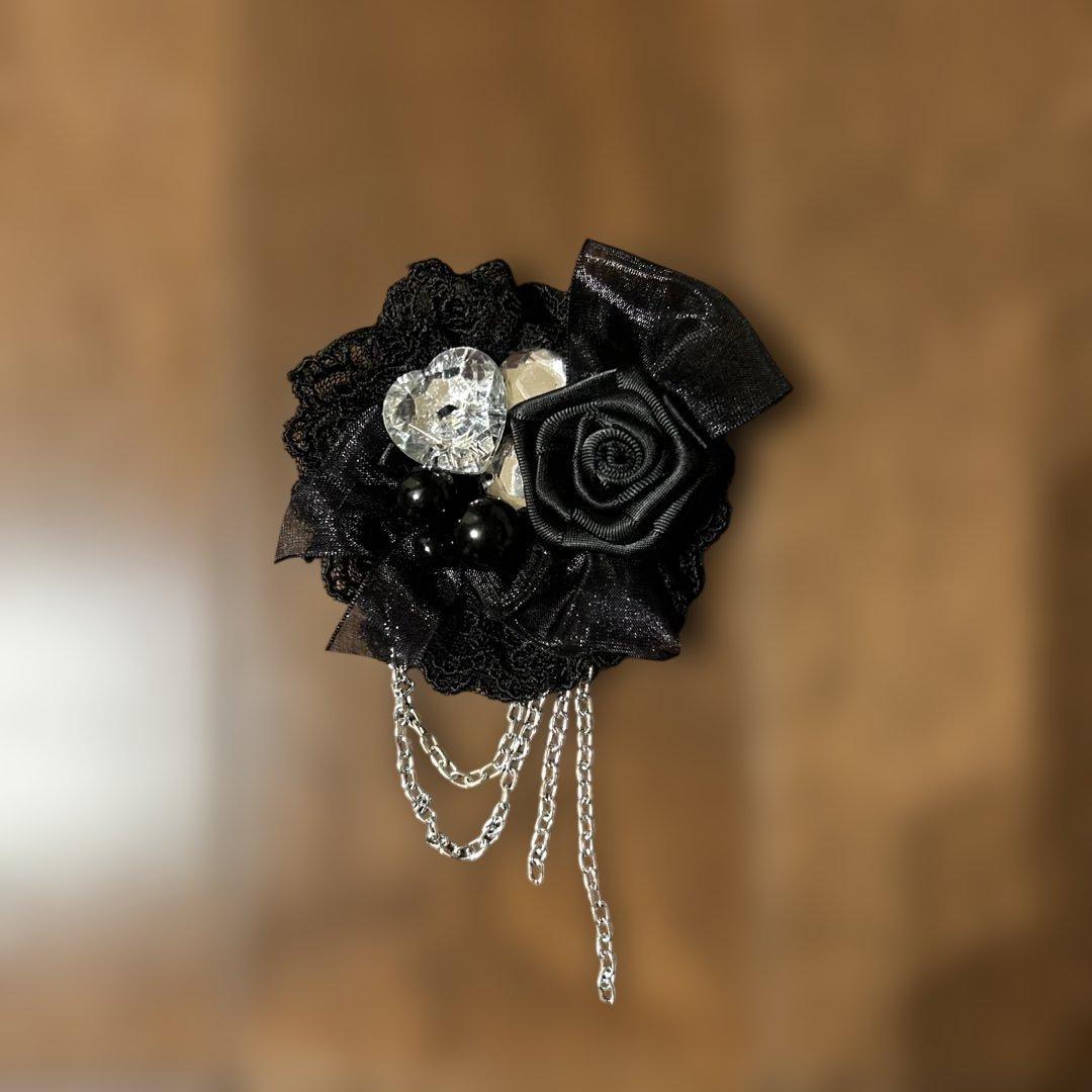 ★極美品★デコラピンキーズ★卒服★150★セットアップスーツ★黒ストライプ★