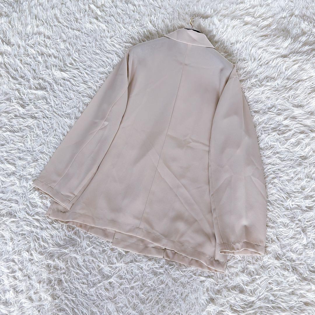 新品タグ付き【スローブイエナ】ダブルジャケット オーバサイズウォッシャブルシアー