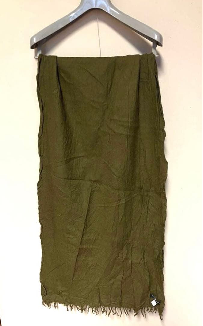 コムデギャルソンHOMME 縮絨ウールマフラー ミリタリカーキ