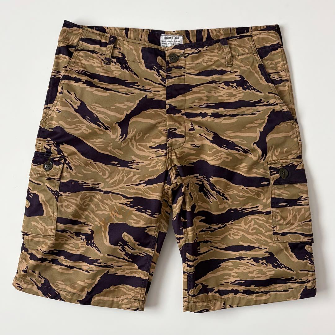 ほぼ新品★リアルマッコイズ ゴールドタイガー カーゴショーツ タイガーカモパンツ