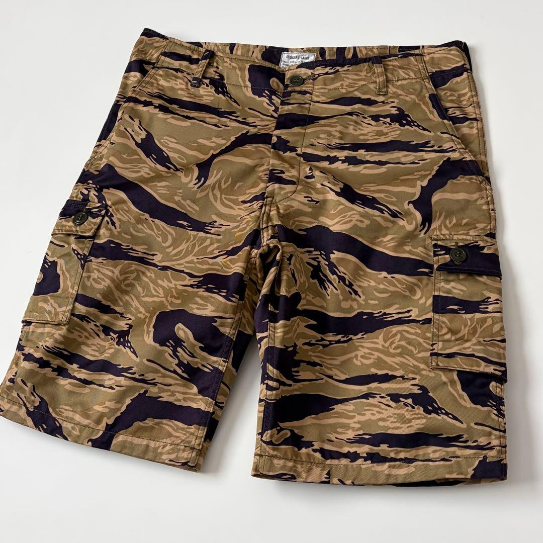 ほぼ新品★リアルマッコイズ ゴールドタイガー カーゴショーツ タイガーカモパンツ