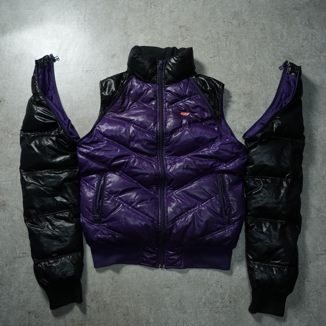 y2k 55DSL 短丈 2wayダウンジャケット ベスト archive