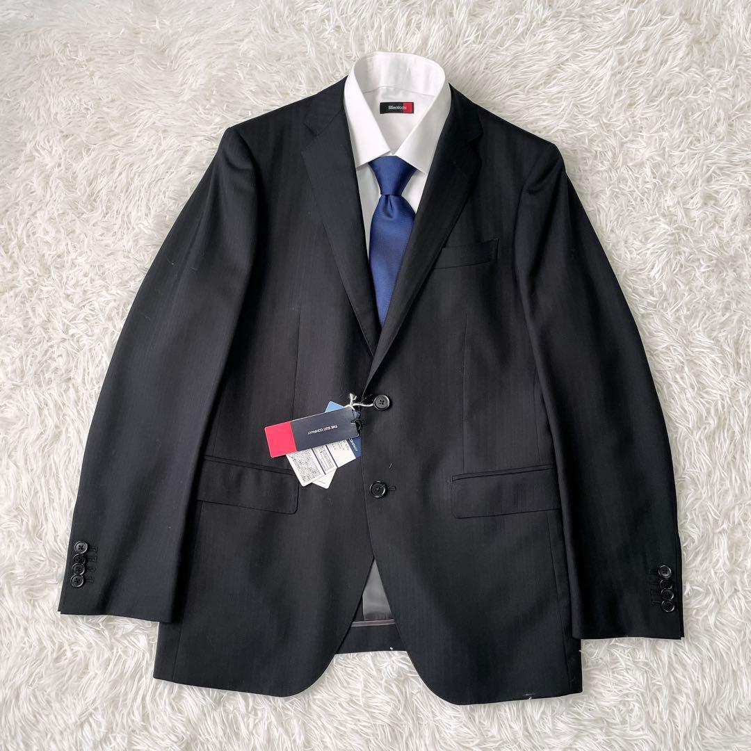 タグ付き未使用✨THE SUIT COMPANY セットアップスーツ 黒 L