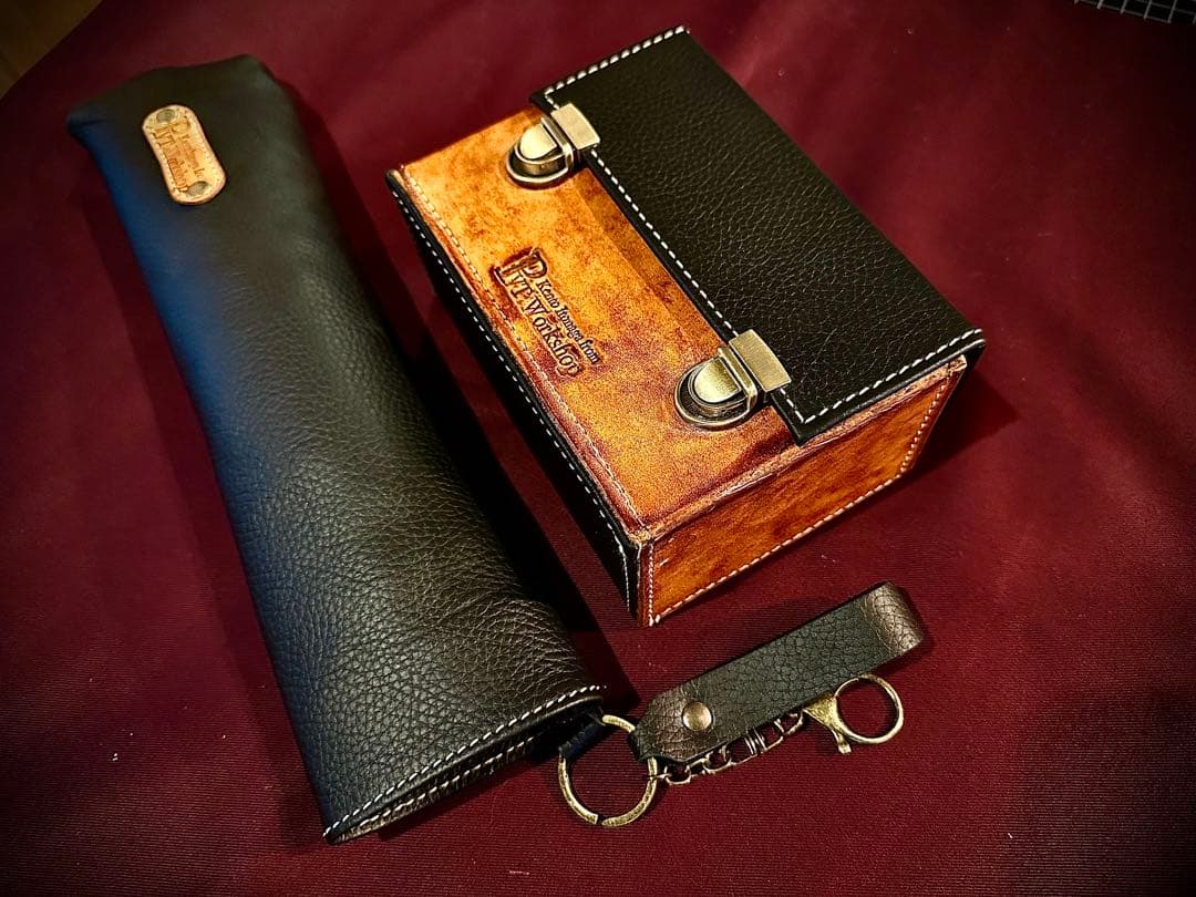 2月SALE品！Pvt.Workshop極CL　本革　デッキケース&ハーフプレマ