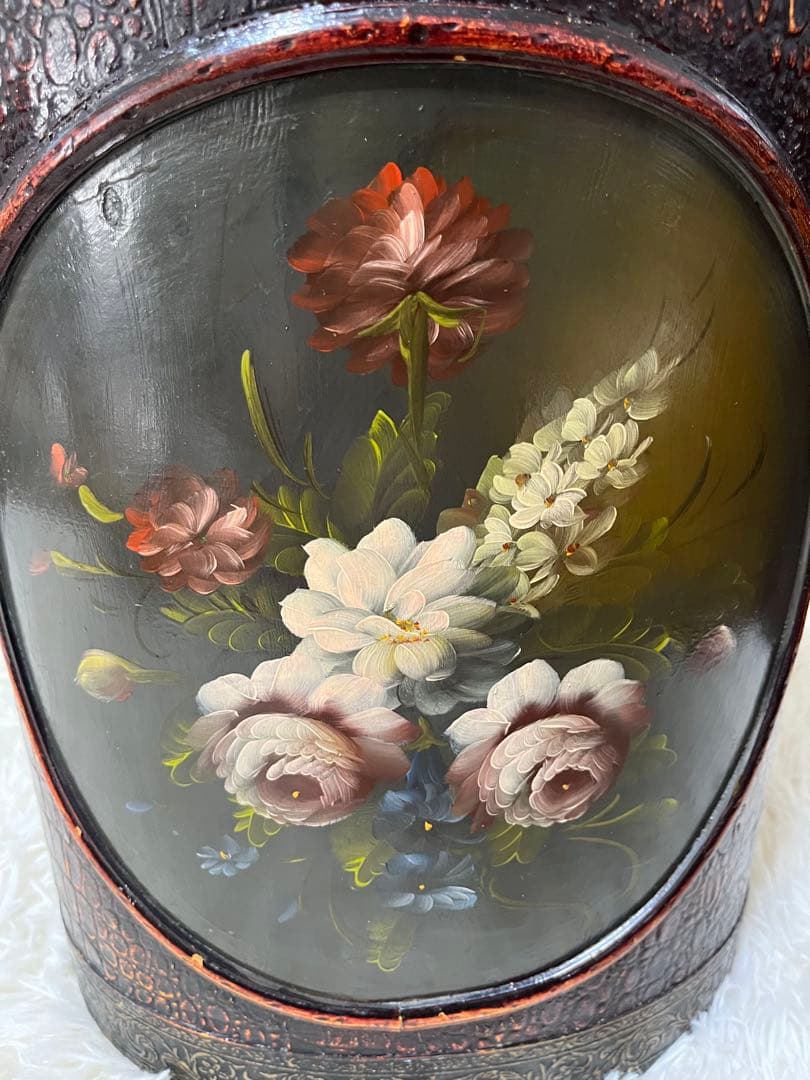 なな❣️アンティーク調 ダストBOX 物入 収納 ドールペイントヴィンテージ