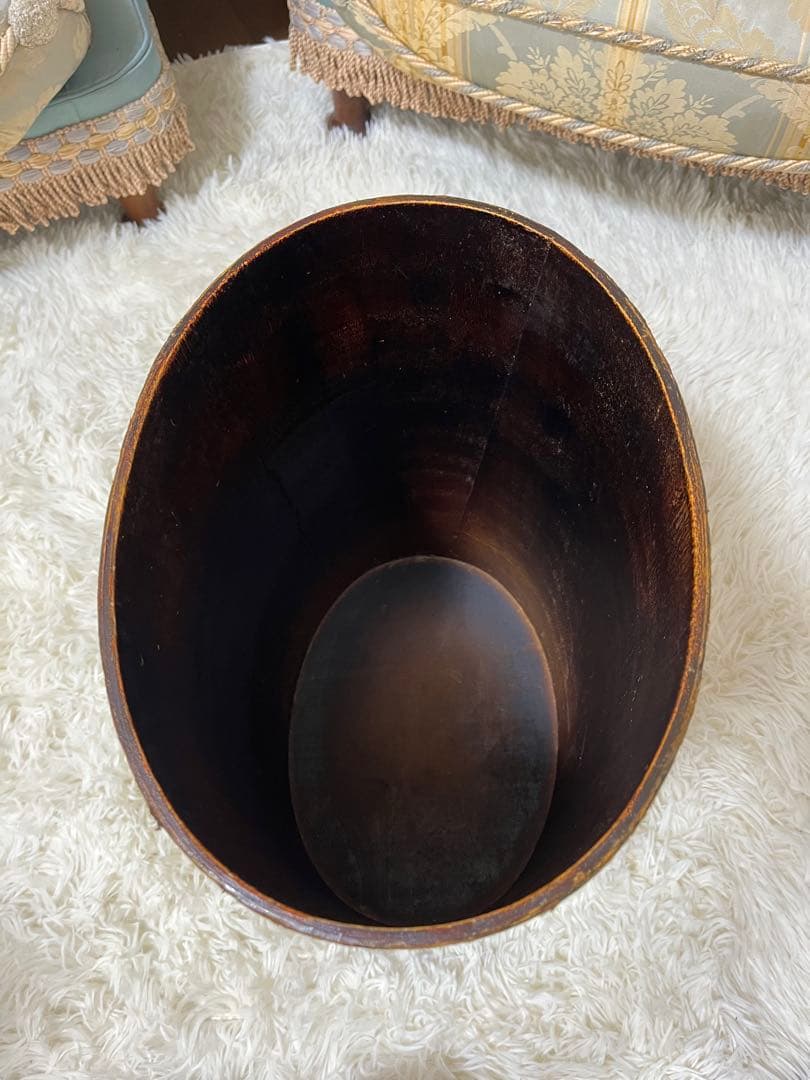 なな❣️アンティーク調 ダストBOX 物入 収納 ドールペイントヴィンテージ