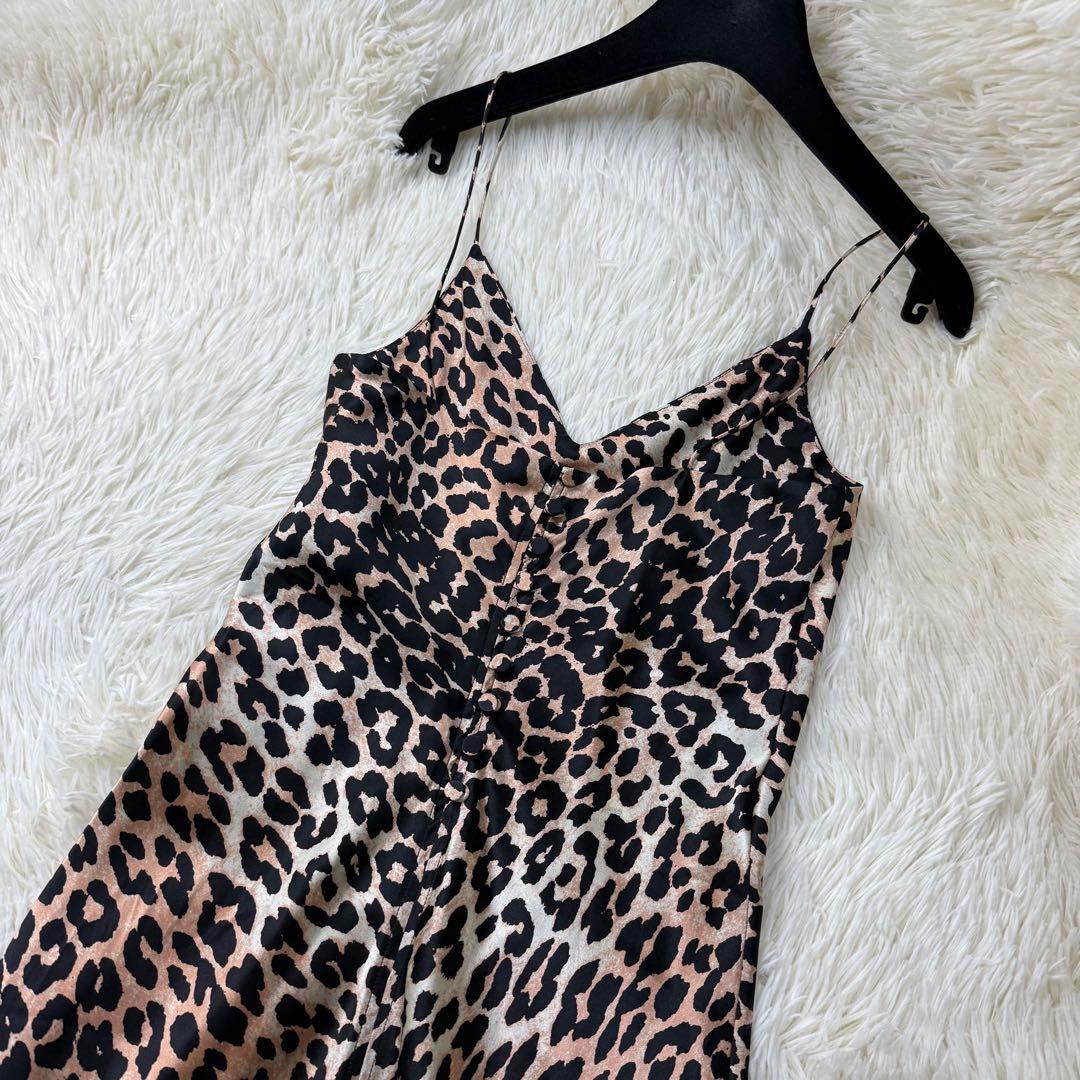 新品タグ付♡シルク♡GANNI ガニー レオパード ロング ドレス ワンピース