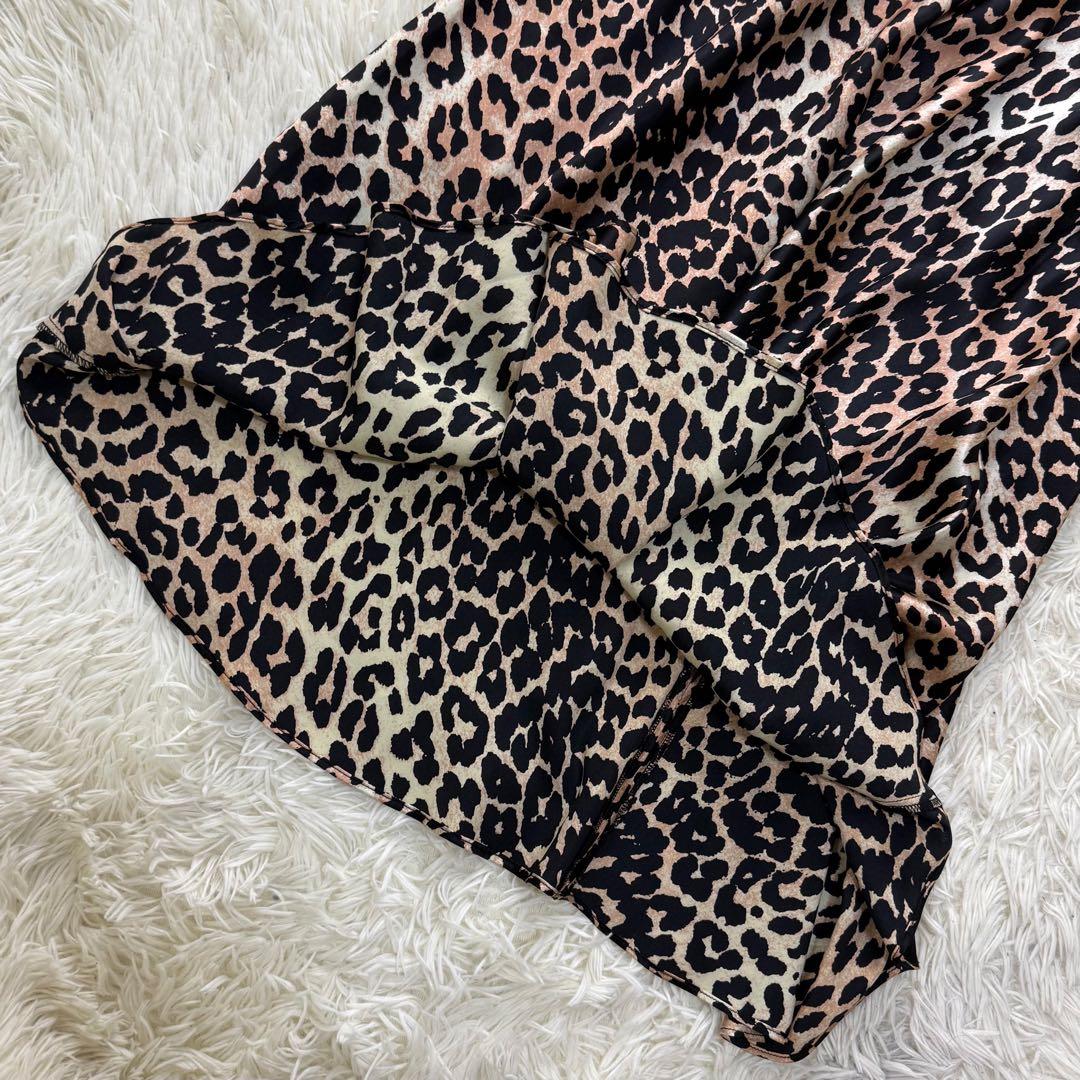 新品タグ付♡シルク♡GANNI ガニー レオパード ロング ドレス ワンピース