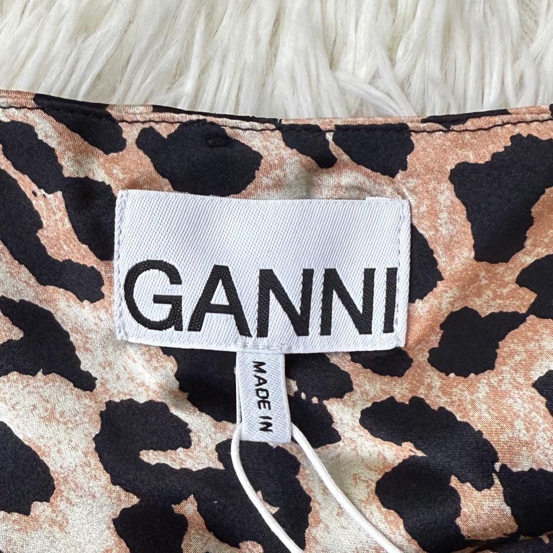 新品タグ付♡シルク♡GANNI ガニー レオパード ロング ドレス ワンピース