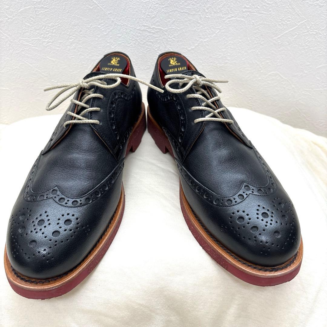スコッチグレイン　栃木レザー　ウィングチップ