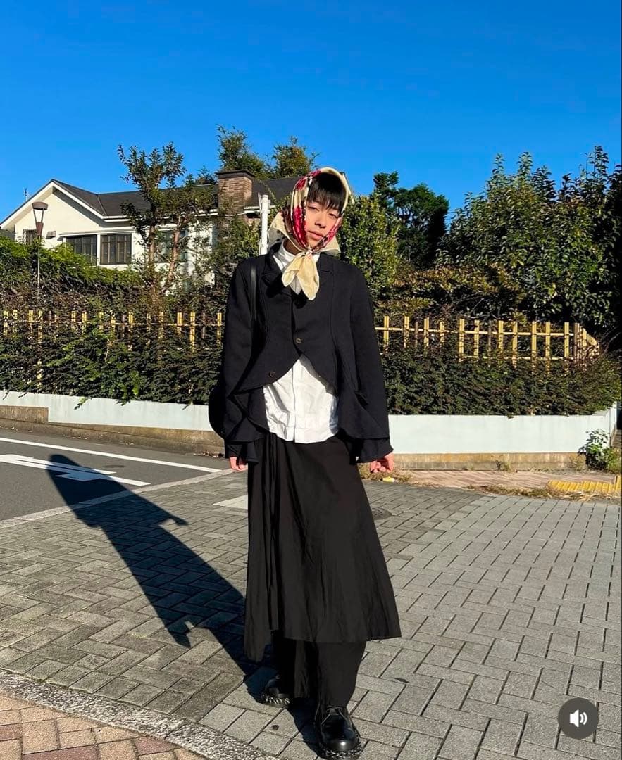 COMME des GARCONS SHIRTフレアテーラードジャケット