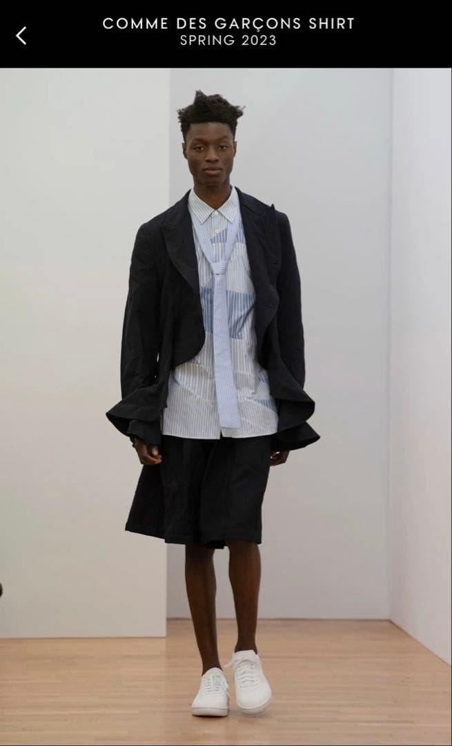 COMME des GARCONS SHIRTフレアテーラードジャケット