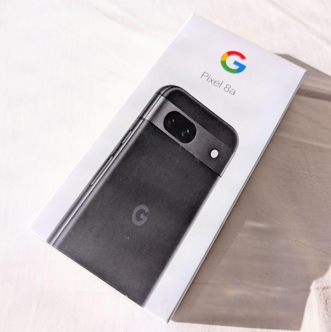 極美品 Google Pixel 8a ソフトケース ガラスフィルム付