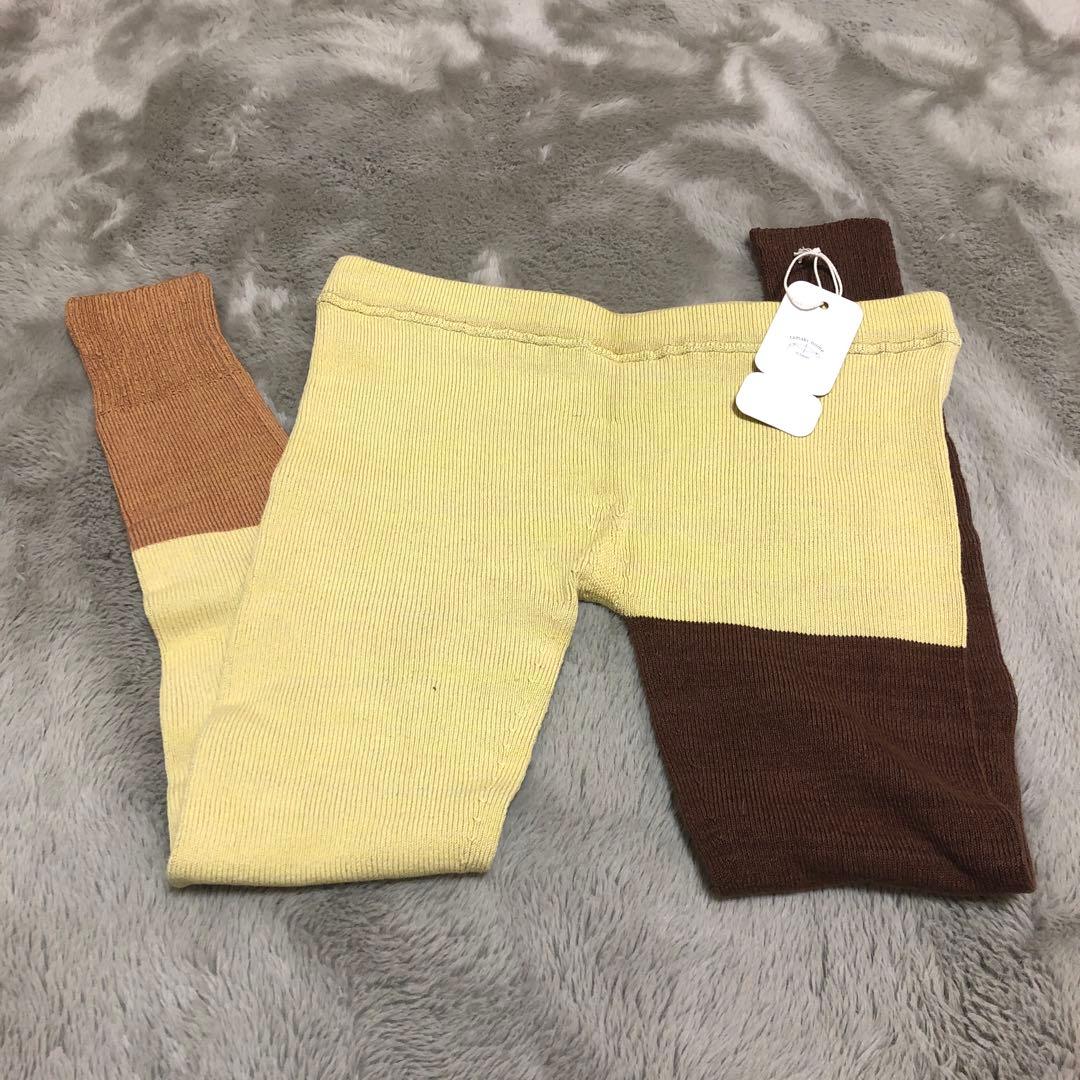 タグ付き新品　タマキニイメ あしんすごいうす クリームイエロー