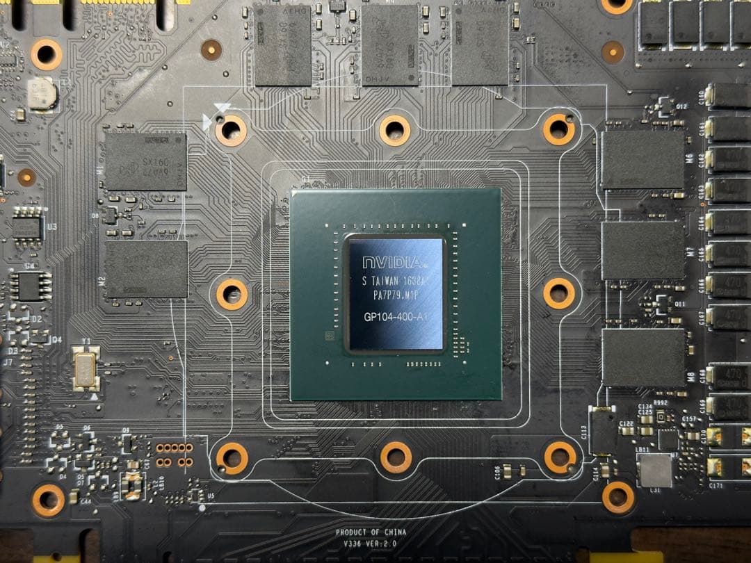 GeForce GTX 1080 8GB 分解清掃歴あり