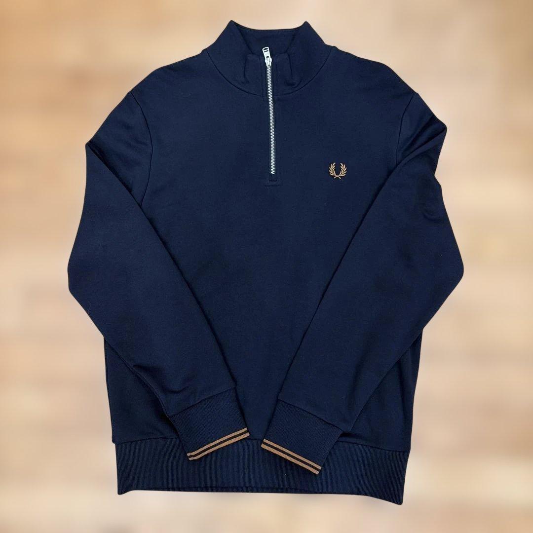 B*様 FRED PERRY ネイビー ハーフジップ トレーナー L