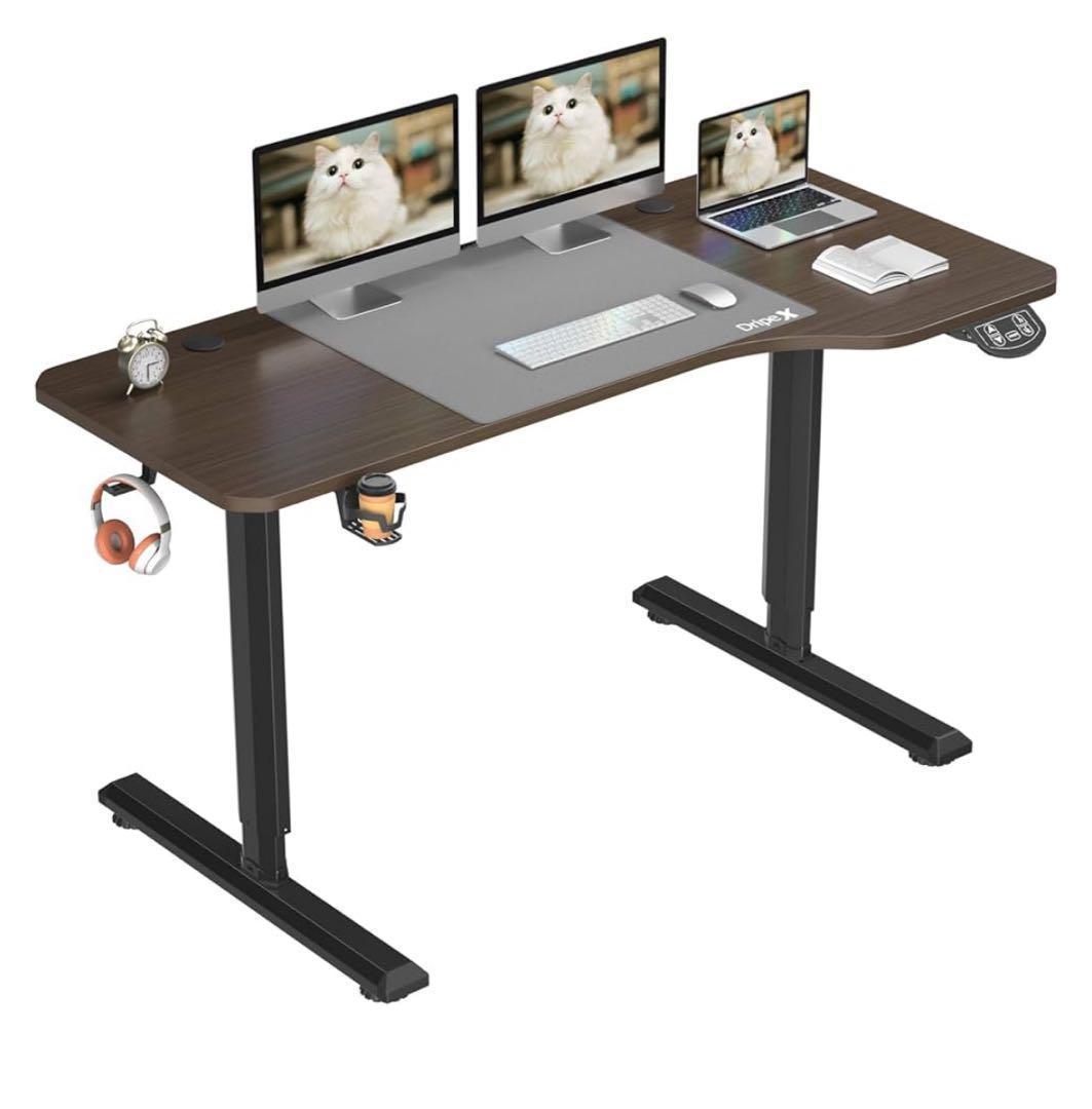 電動昇降デスク 幅160cm 奥行75cm 簡単組立 昇降デスク オフィス