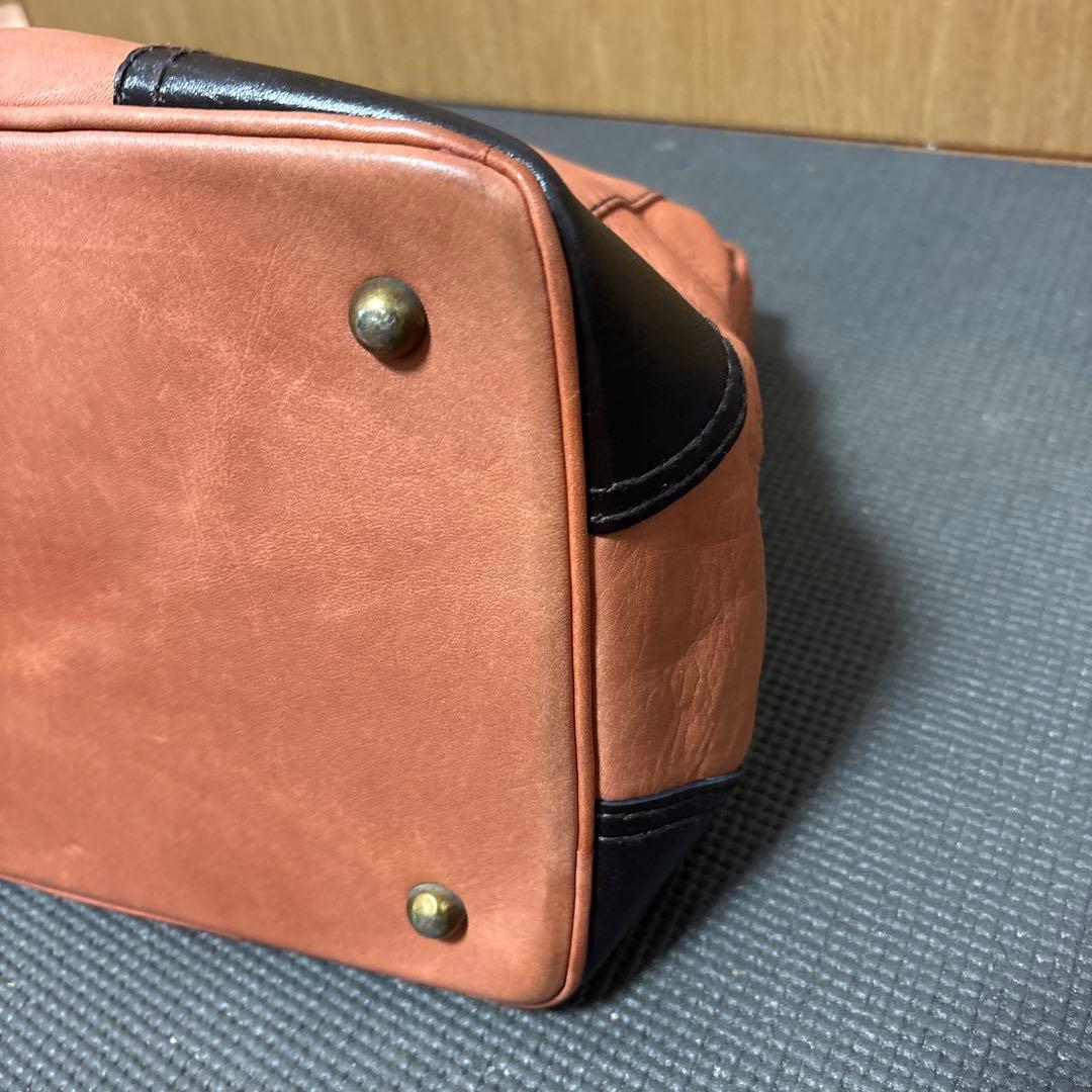 希少【PORTER】初期SOFTISH LINE ボストン茶・黒　⭐︎牛革AL