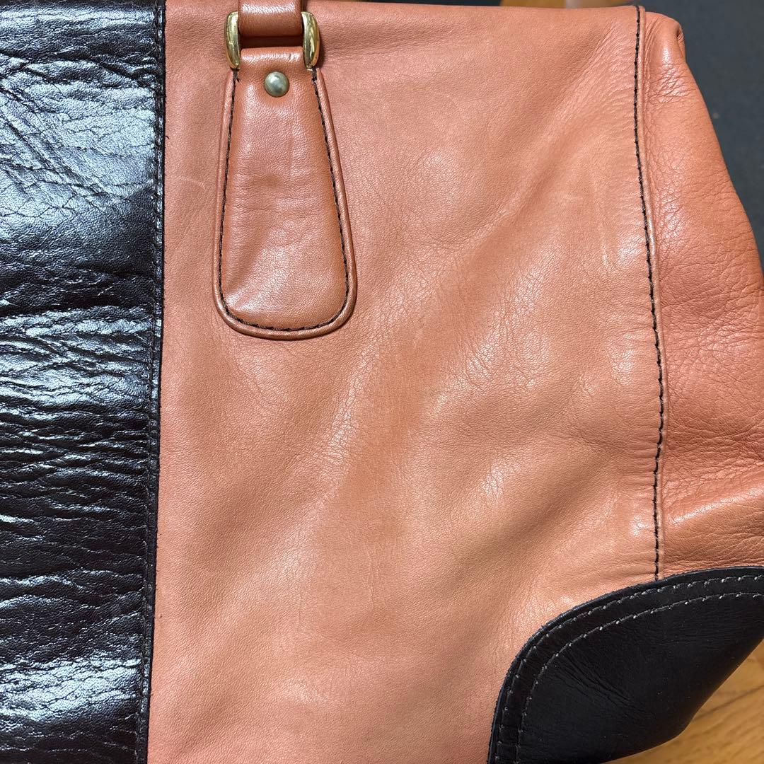 希少【PORTER】初期SOFTISH LINE ボストン茶・黒　⭐︎牛革AL