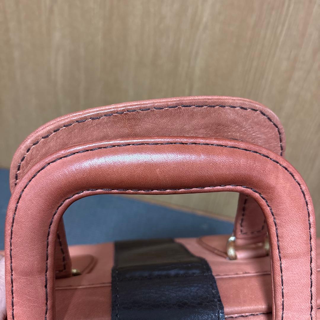 希少【PORTER】初期SOFTISH LINE ボストン茶・黒　⭐︎牛革AL