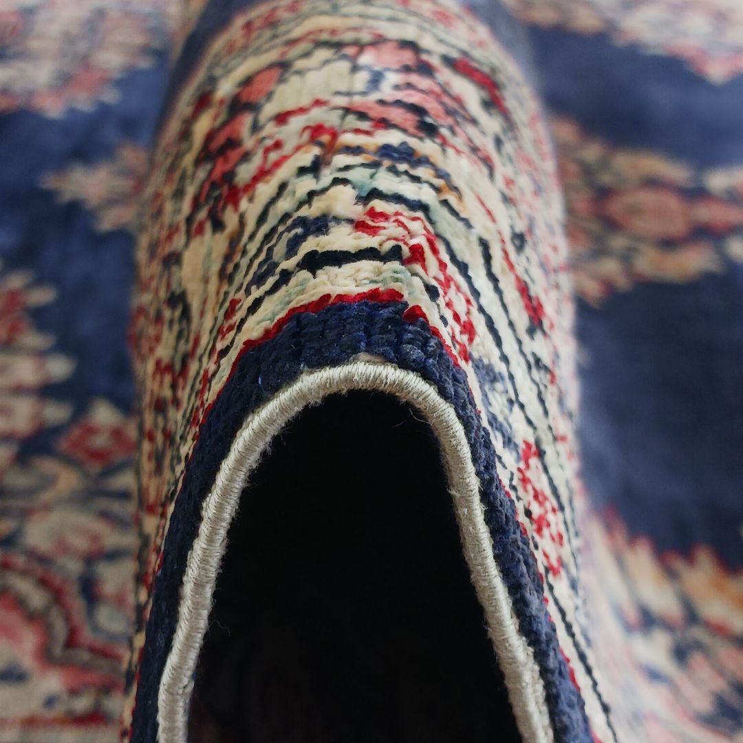 Y2756 トルコ絨毯 カイセリ シルク100% 手織り 135×91㎝