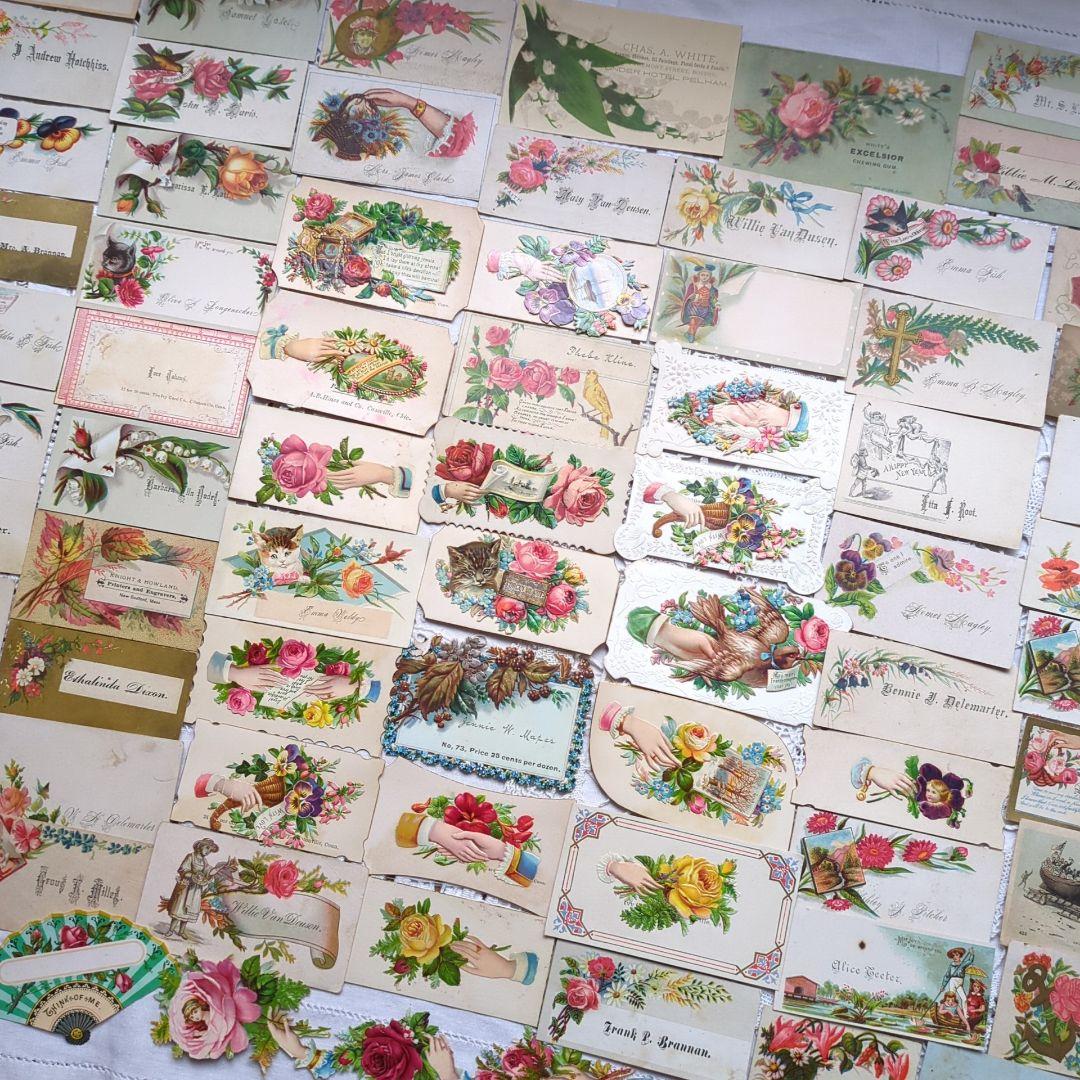 74枚②激レア コーリングカード クロモス アンティーク ヴィクトリアン蚤の市