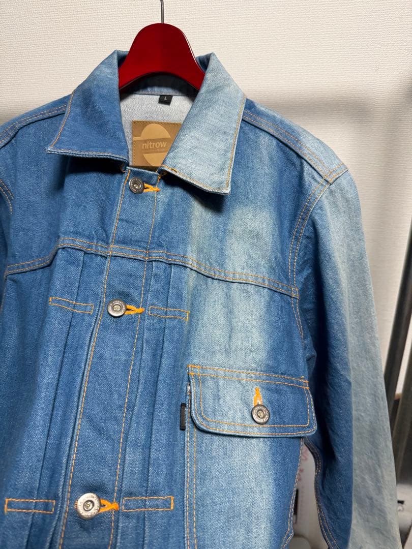 NITROW ナイトロウ デニム ジャケット　ファースト　NITRAID　L