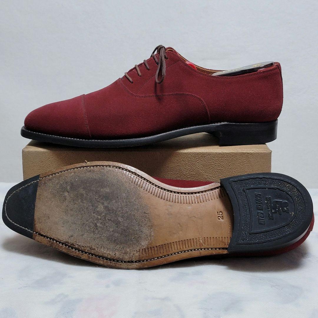 スコッチグレイン スエード ストレートチップ