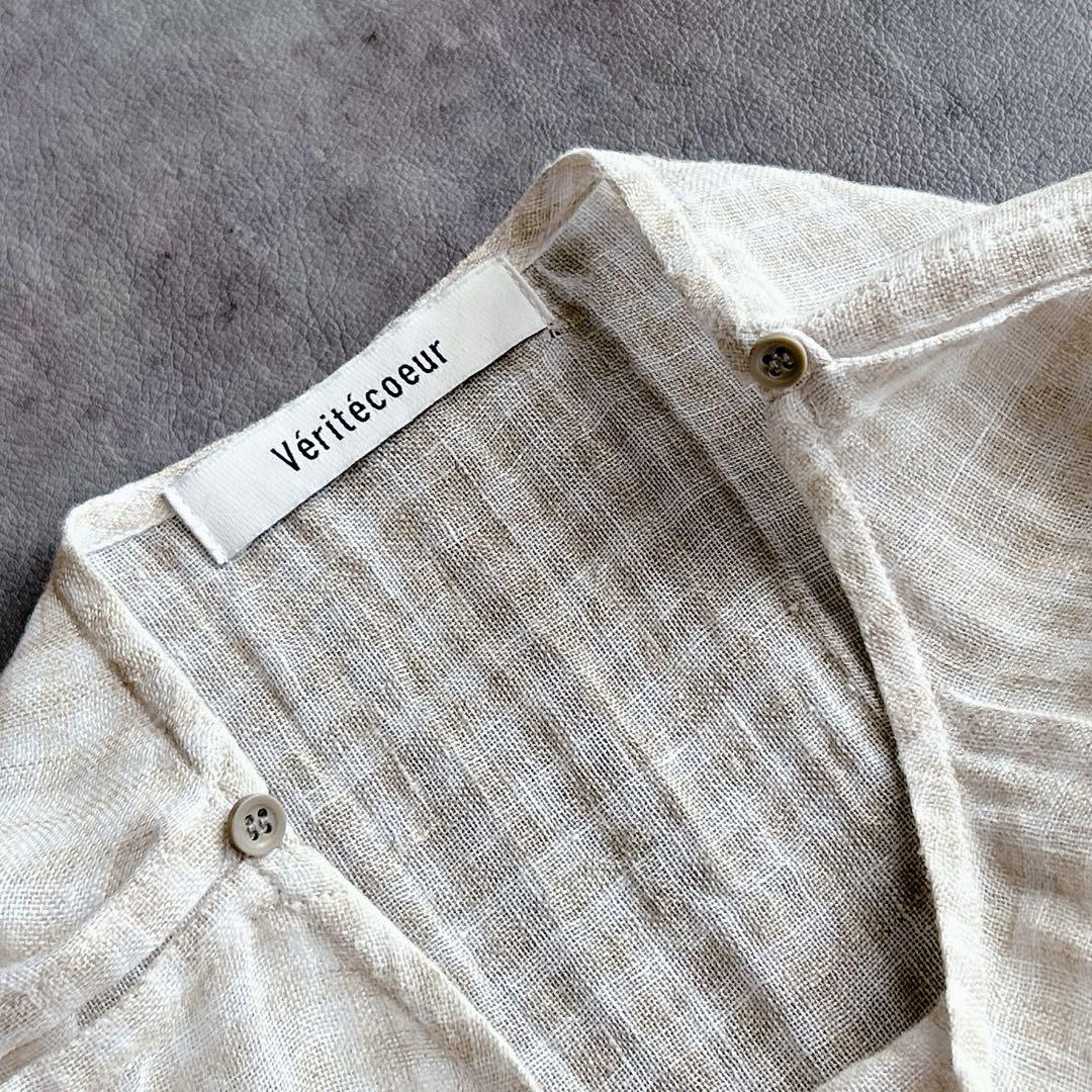 rino/ Veritecoeur ⿻ リネン ギンガムチェックチュニック