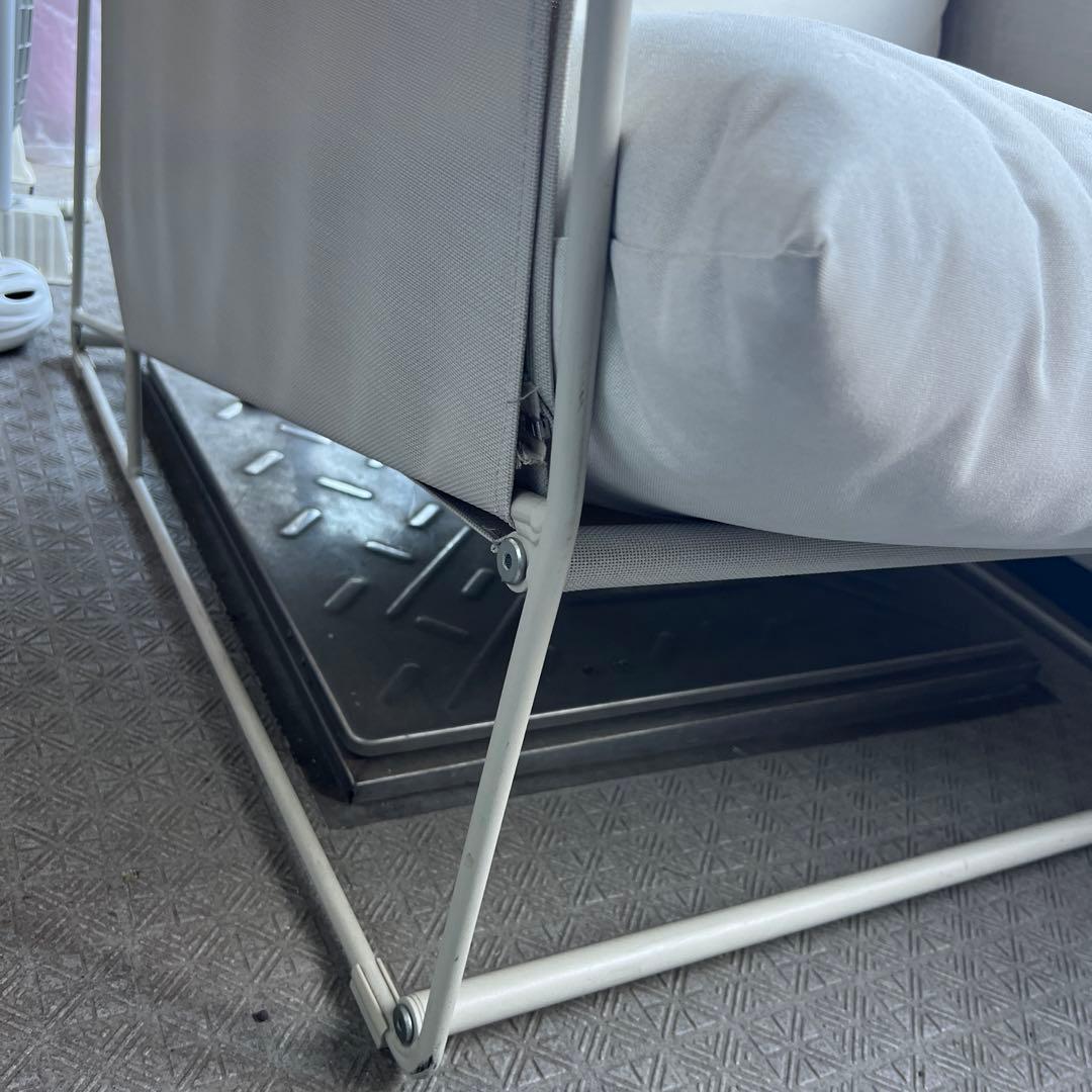 IKEA HAVSTEN ハーヴステン アームチェア 屋外用, ベージュ