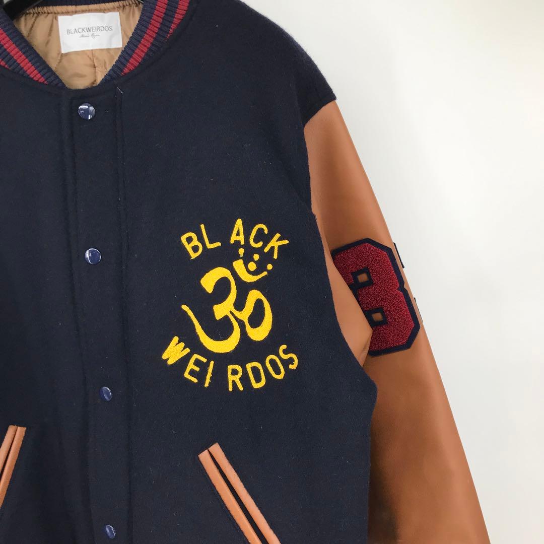 BLACK WEIRDOS スタジャン　L　牛革