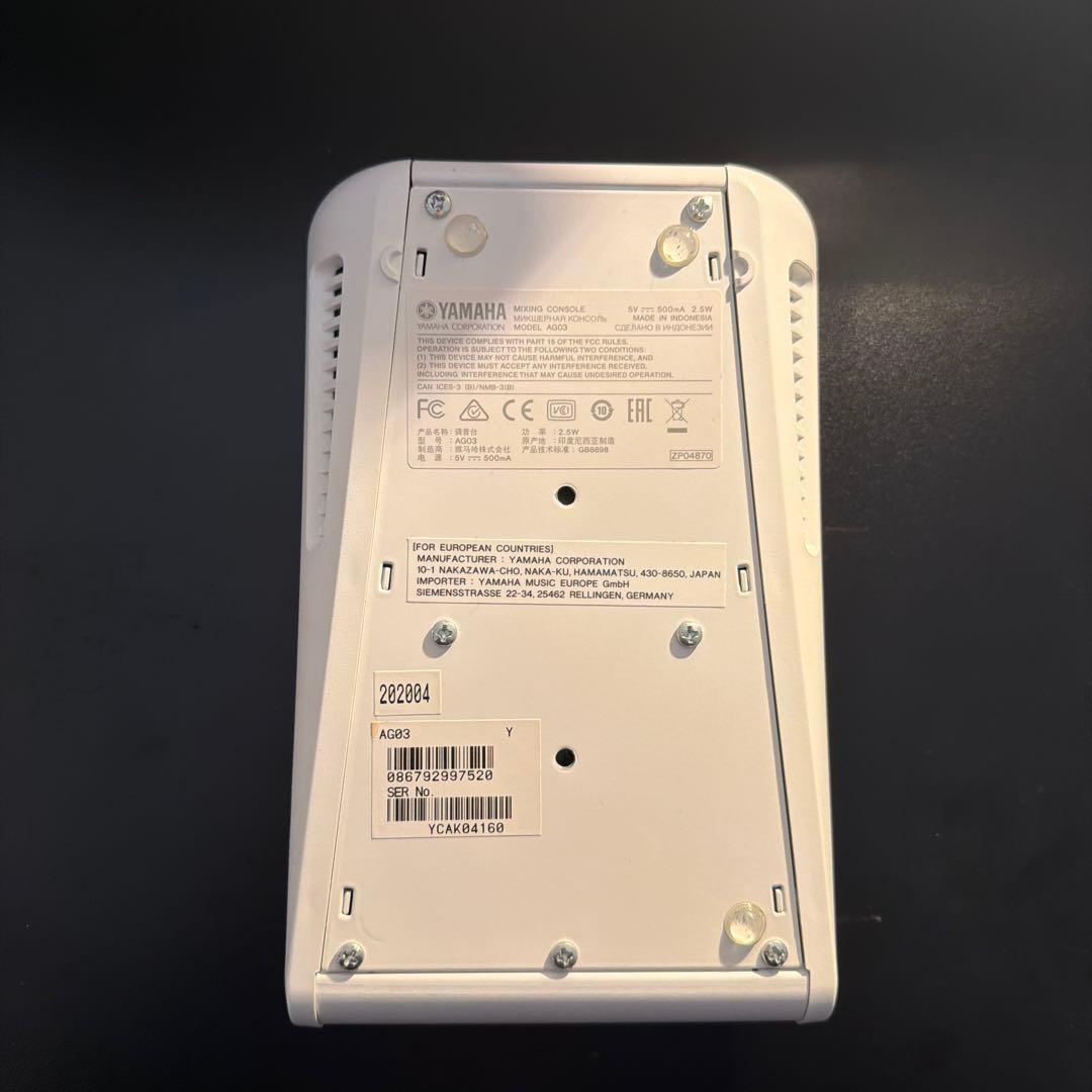 YAMAHA AG03 オーディオインターフェース / ミキサー