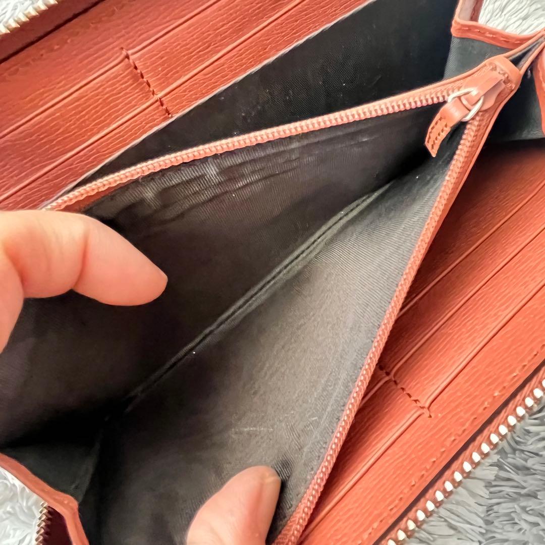 良品✨GUCCI ラウンドファスナー　インターロッキング　レザー　長財布