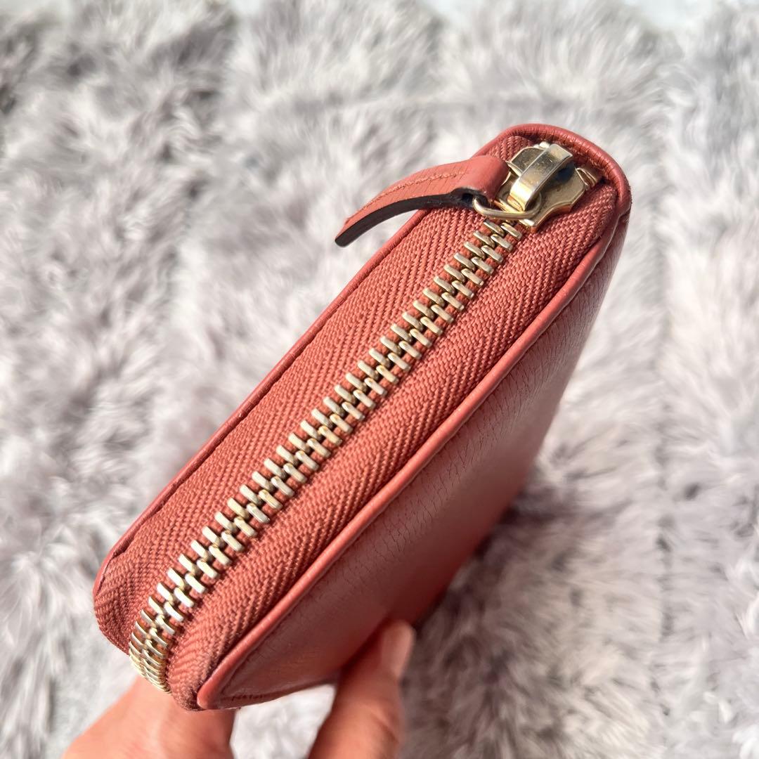 良品✨GUCCI ラウンドファスナー　インターロッキング　レザー　長財布
